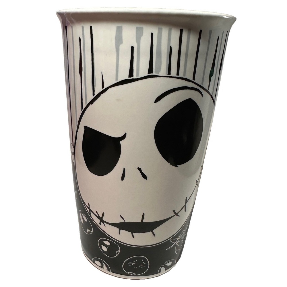 Disney The Burtons The Nightmare Before Christmas Ceramic Tall Mug Lid 10oz Jack
